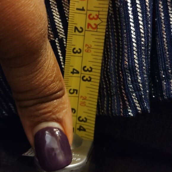 Espresso gold/Navy blue shimmy dress, nwt - Picture 3 of 6